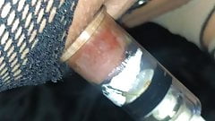 Hard Cock Chain Bondage Nipple Suckers Anal Plug Nylon Heels