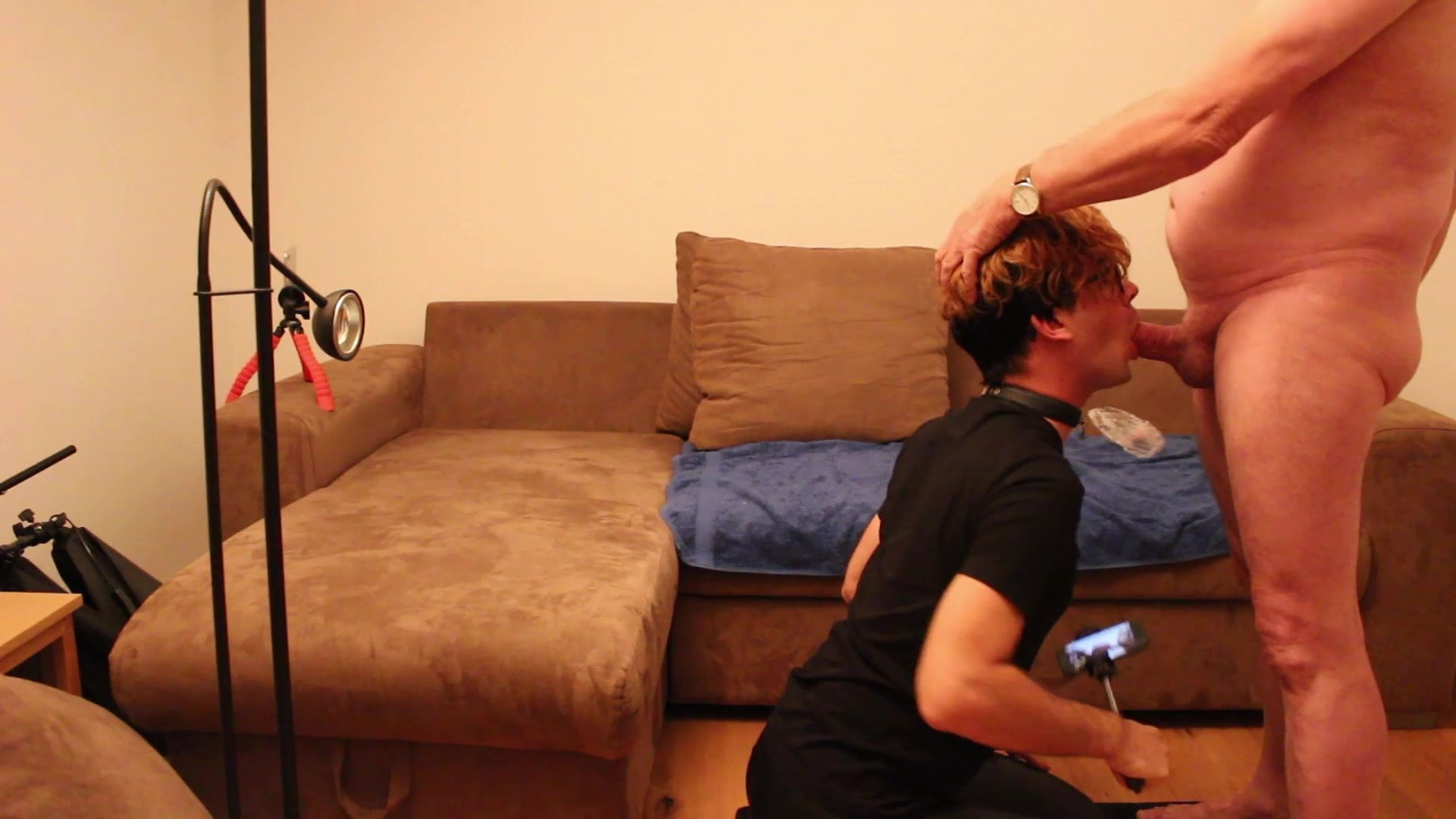 Androgynous sissy twink pleasuring daddys cock No 2
