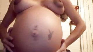 preggo blonde wiht big areols