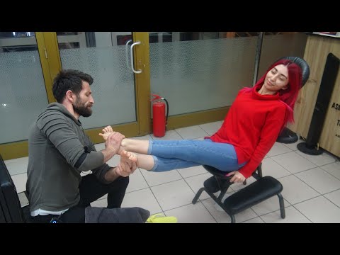 ASMR FEMALE FOOT MASSAGE & NECK-FOOT-BACK CRACK &a back, neck, leg, arm, palm, elbow, sleep massage