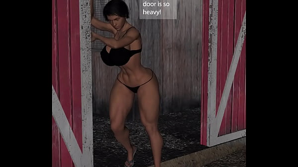 Angelina and Leila in the Barn